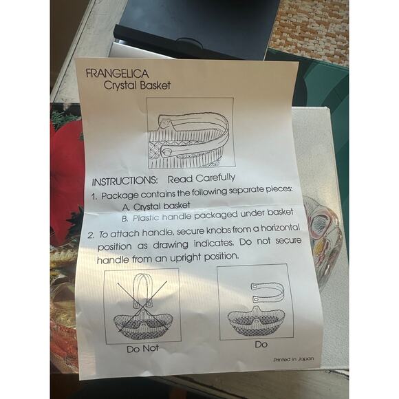 Mikasa Festive Bells Candy Basket with Bow Handle, Christmas Decor, Vintage - Picture 11 of 11